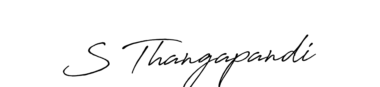 Antro_Vectra_Bolder is a professional signature style that is perfect for those who want to add a touch of class to their signature. It is also a great choice for those who want to make their signature more unique. Get S Thangapandi name to fancy signature for free. S Thangapandi signature style 7 images and pictures png