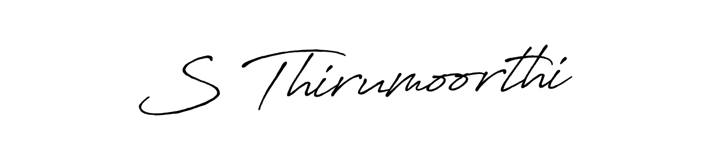 S Thirumoorthi stylish signature style. Best Handwritten Sign (Antro_Vectra_Bolder) for my name. Handwritten Signature Collection Ideas for my name S Thirumoorthi. S Thirumoorthi signature style 7 images and pictures png