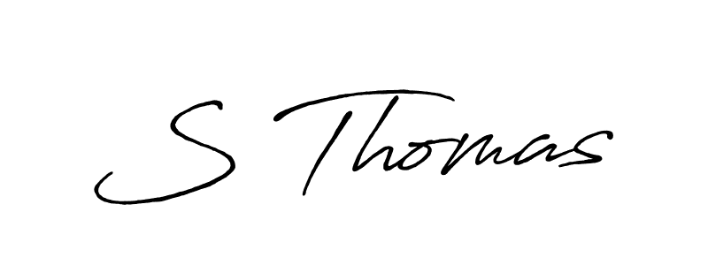 Also we have S Thomas name is the best signature style. Create professional handwritten signature collection using Antro_Vectra_Bolder autograph style. S Thomas signature style 7 images and pictures png