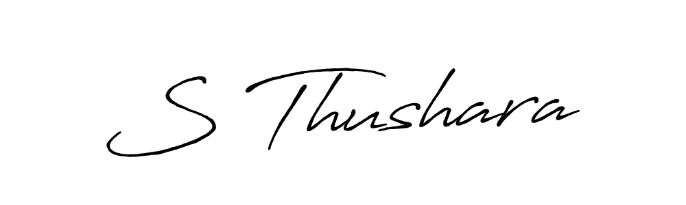 How to Draw S Thushara signature style? Antro_Vectra_Bolder is a latest design signature styles for name S Thushara. S Thushara signature style 7 images and pictures png