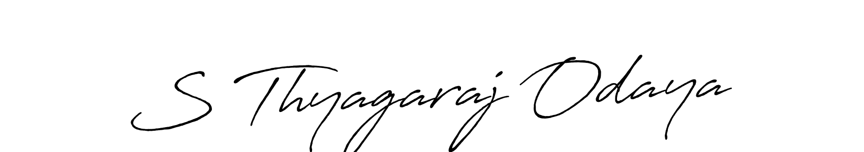 Also we have S Thyagaraj Odaya name is the best signature style. Create professional handwritten signature collection using Antro_Vectra_Bolder autograph style. S Thyagaraj Odaya signature style 7 images and pictures png