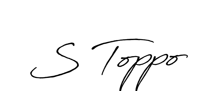 Best and Professional Signature Style for S Toppo. Antro_Vectra_Bolder Best Signature Style Collection. S Toppo signature style 7 images and pictures png