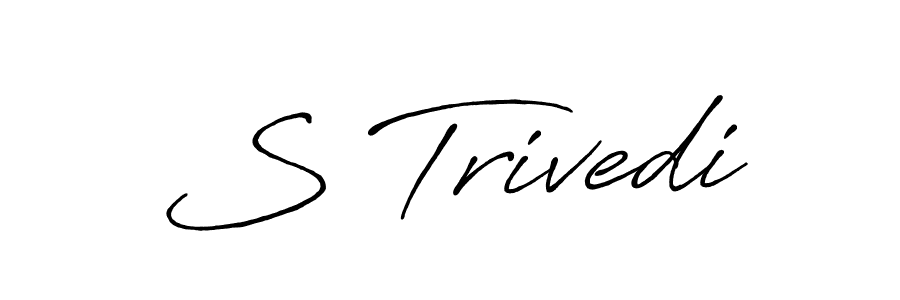 Similarly Antro_Vectra_Bolder is the best handwritten signature design. Signature creator online .You can use it as an online autograph creator for name S Trivedi. S Trivedi signature style 7 images and pictures png