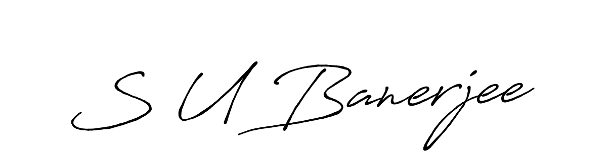 This is the best signature style for the S U Banerjee name. Also you like these signature font (Antro_Vectra_Bolder). Mix name signature. S U Banerjee signature style 7 images and pictures png
