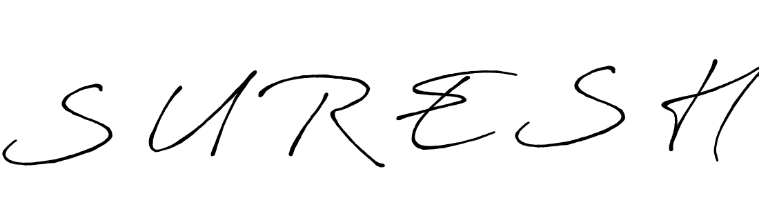 Similarly Antro_Vectra_Bolder is the best handwritten signature design. Signature creator online .You can use it as an online autograph creator for name S U R E S H. S U R E S H signature style 7 images and pictures png