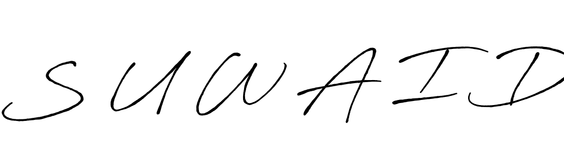 It looks lik you need a new signature style for name S U W A I D. Design unique handwritten (Antro_Vectra_Bolder) signature with our free signature maker in just a few clicks. S U W A I D signature style 7 images and pictures png