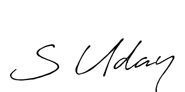How to Draw S Uday signature style? Antro_Vectra_Bolder is a latest design signature styles for name S Uday. S Uday signature style 7 images and pictures png