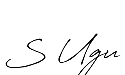 How to Draw S Ugu signature style? Antro_Vectra_Bolder is a latest design signature styles for name S Ugu. S Ugu signature style 7 images and pictures png