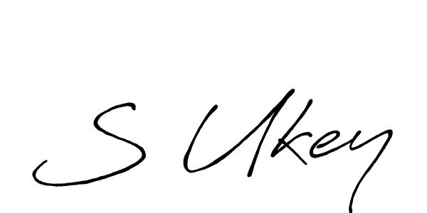 Make a beautiful signature design for name S Ukey. With this signature (Antro_Vectra_Bolder) style, you can create a handwritten signature for free. S Ukey signature style 7 images and pictures png