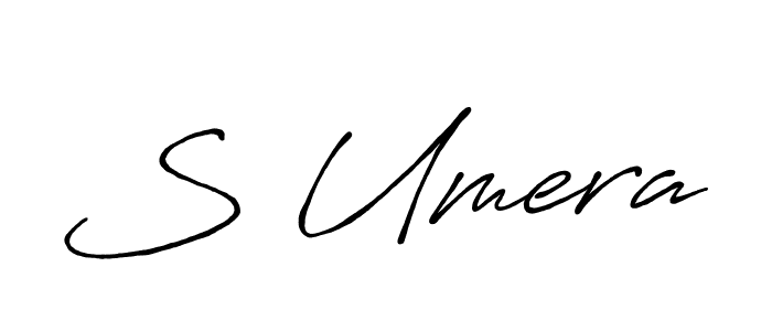 S Umera stylish signature style. Best Handwritten Sign (Antro_Vectra_Bolder) for my name. Handwritten Signature Collection Ideas for my name S Umera. S Umera signature style 7 images and pictures png