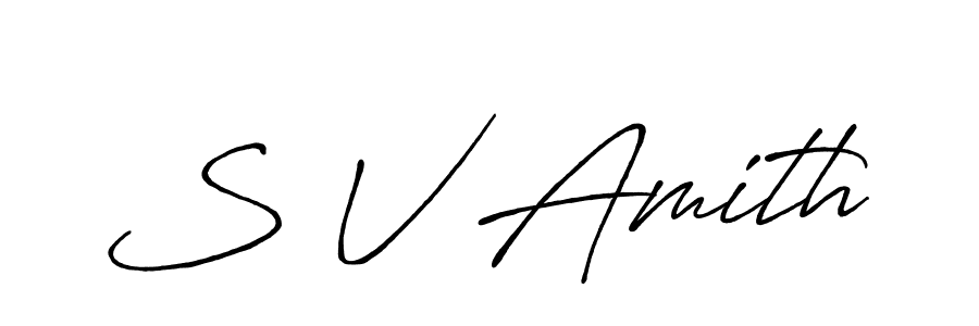 How to Draw S V Amith signature style? Antro_Vectra_Bolder is a latest design signature styles for name S V Amith. S V Amith signature style 7 images and pictures png