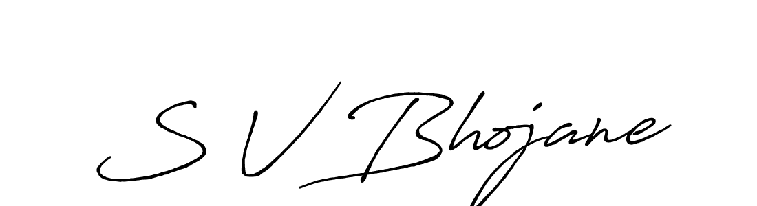 Similarly Antro_Vectra_Bolder is the best handwritten signature design. Signature creator online .You can use it as an online autograph creator for name S V Bhojane. S V Bhojane signature style 7 images and pictures png