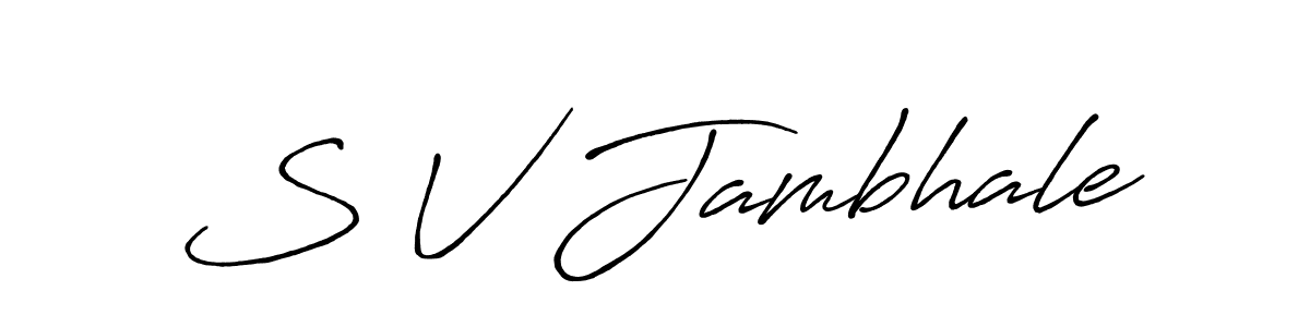 How to Draw S V Jambhale signature style? Antro_Vectra_Bolder is a latest design signature styles for name S V Jambhale. S V Jambhale signature style 7 images and pictures png