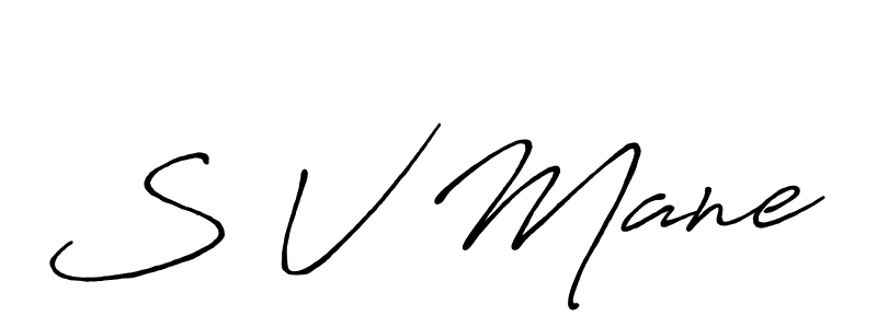 Similarly Antro_Vectra_Bolder is the best handwritten signature design. Signature creator online .You can use it as an online autograph creator for name S V Mane. S V Mane signature style 7 images and pictures png