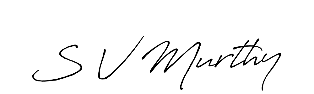 Similarly Antro_Vectra_Bolder is the best handwritten signature design. Signature creator online .You can use it as an online autograph creator for name S V Murthy. S V Murthy signature style 7 images and pictures png