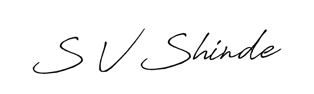 This is the best signature style for the S V Shinde name. Also you like these signature font (Antro_Vectra_Bolder). Mix name signature. S V Shinde signature style 7 images and pictures png