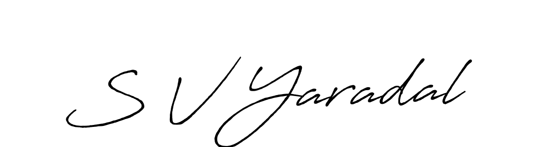 You can use this online signature creator to create a handwritten signature for the name S V Yaradal. This is the best online autograph maker. S V Yaradal signature style 7 images and pictures png