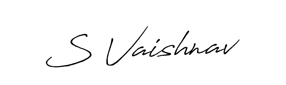 Once you've used our free online signature maker to create your best signature Antro_Vectra_Bolder style, it's time to enjoy all of the benefits that S Vaishnav name signing documents. S Vaishnav signature style 7 images and pictures png