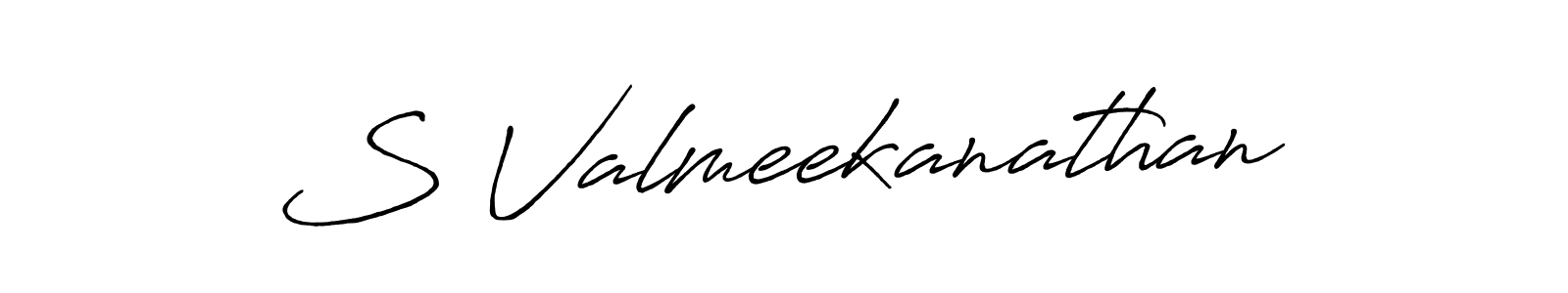 This is the best signature style for the S Valmeekanathan name. Also you like these signature font (Antro_Vectra_Bolder). Mix name signature. S Valmeekanathan signature style 7 images and pictures png