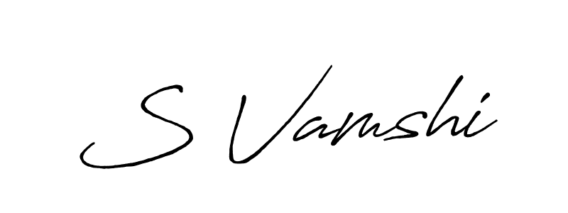 It looks lik you need a new signature style for name S Vamshi. Design unique handwritten (Antro_Vectra_Bolder) signature with our free signature maker in just a few clicks. S Vamshi signature style 7 images and pictures png