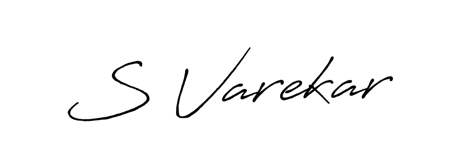Design your own signature with our free online signature maker. With this signature software, you can create a handwritten (Antro_Vectra_Bolder) signature for name S Varekar. S Varekar signature style 7 images and pictures png