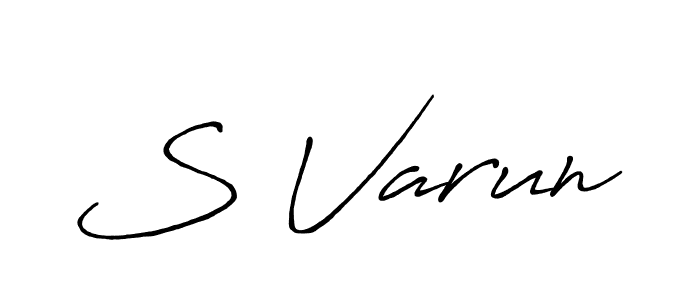 Antro_Vectra_Bolder is a professional signature style that is perfect for those who want to add a touch of class to their signature. It is also a great choice for those who want to make their signature more unique. Get S Varun name to fancy signature for free. S Varun signature style 7 images and pictures png