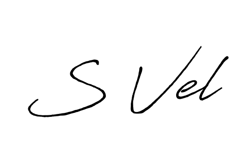 It looks lik you need a new signature style for name S Vel. Design unique handwritten (Antro_Vectra_Bolder) signature with our free signature maker in just a few clicks. S Vel signature style 7 images and pictures png