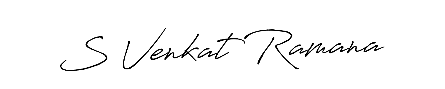 Design your own signature with our free online signature maker. With this signature software, you can create a handwritten (Antro_Vectra_Bolder) signature for name S Venkat Ramana. S Venkat Ramana signature style 7 images and pictures png