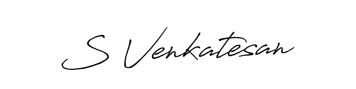 S Venkatesan stylish signature style. Best Handwritten Sign (Antro_Vectra_Bolder) for my name. Handwritten Signature Collection Ideas for my name S Venkatesan. S Venkatesan signature style 7 images and pictures png