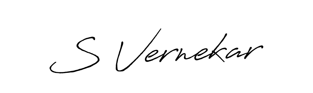 You should practise on your own different ways (Antro_Vectra_Bolder) to write your name (S Vernekar) in signature. don't let someone else do it for you. S Vernekar signature style 7 images and pictures png