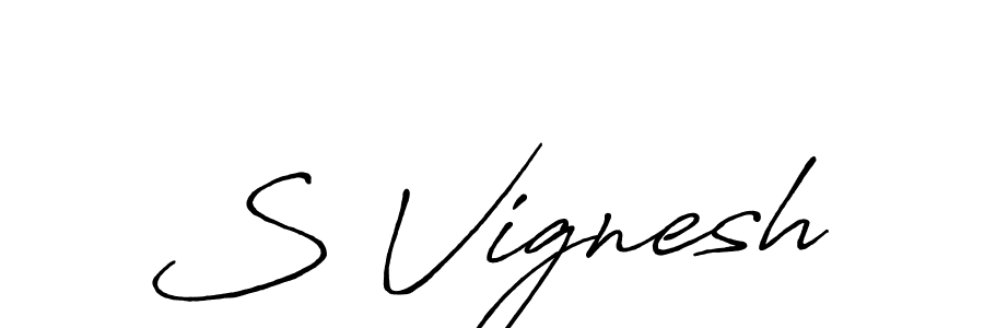 Similarly Antro_Vectra_Bolder is the best handwritten signature design. Signature creator online .You can use it as an online autograph creator for name S Vignesh. S Vignesh signature style 7 images and pictures png