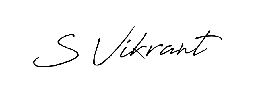 Best and Professional Signature Style for S Vikrant. Antro_Vectra_Bolder Best Signature Style Collection. S Vikrant signature style 7 images and pictures png