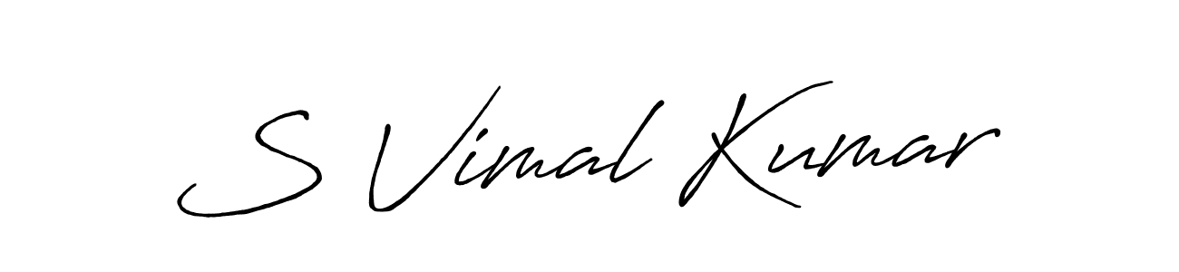 How to make S Vimal Kumar signature? Antro_Vectra_Bolder is a professional autograph style. Create handwritten signature for S Vimal Kumar name. S Vimal Kumar signature style 7 images and pictures png