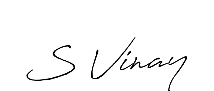 Best and Professional Signature Style for S Vinay. Antro_Vectra_Bolder Best Signature Style Collection. S Vinay signature style 7 images and pictures png