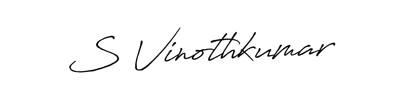 Make a beautiful signature design for name S Vinothkumar. With this signature (Antro_Vectra_Bolder) style, you can create a handwritten signature for free. S Vinothkumar signature style 7 images and pictures png