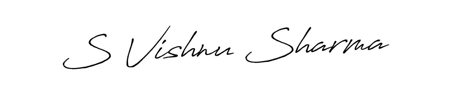 Once you've used our free online signature maker to create your best signature Antro_Vectra_Bolder style, it's time to enjoy all of the benefits that S Vishnu Sharma name signing documents. S Vishnu Sharma signature style 7 images and pictures png