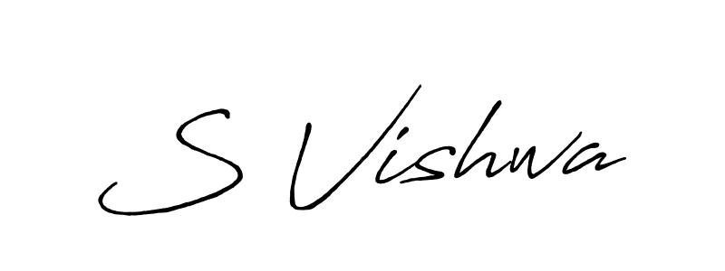 Also You can easily find your signature by using the search form. We will create S Vishwa name handwritten signature images for you free of cost using Antro_Vectra_Bolder sign style. S Vishwa signature style 7 images and pictures png