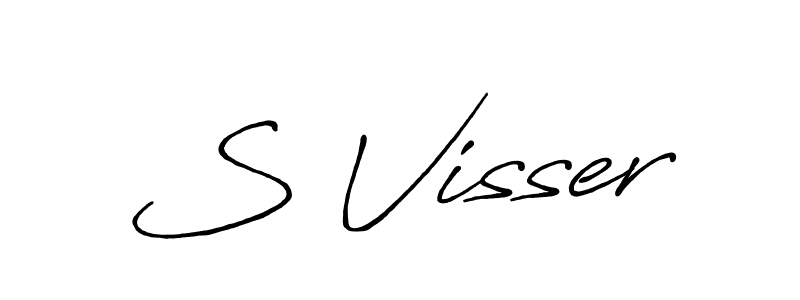 This is the best signature style for the S Visser name. Also you like these signature font (Antro_Vectra_Bolder). Mix name signature. S Visser signature style 7 images and pictures png