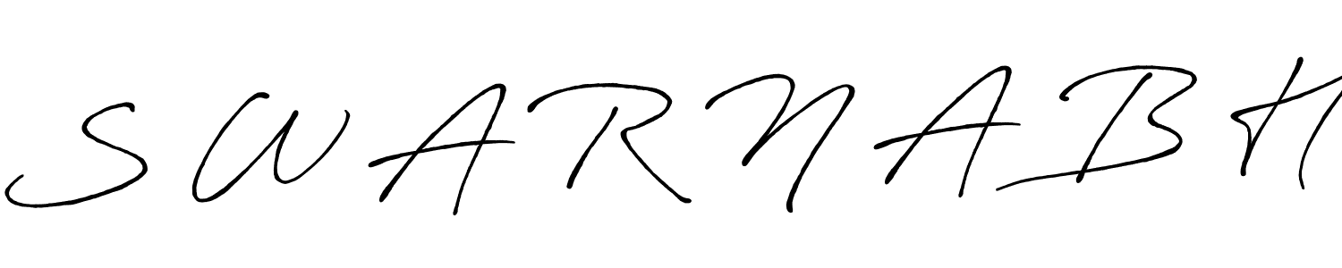 S W A R N A B H stylish signature style. Best Handwritten Sign (Antro_Vectra_Bolder) for my name. Handwritten Signature Collection Ideas for my name S W A R N A B H. S W A R N A B H signature style 7 images and pictures png