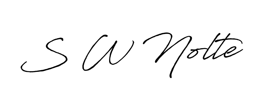 if you are searching for the best signature style for your name S W Nolte. so please give up your signature search. here we have designed multiple signature styles  using Antro_Vectra_Bolder. S W Nolte signature style 7 images and pictures png