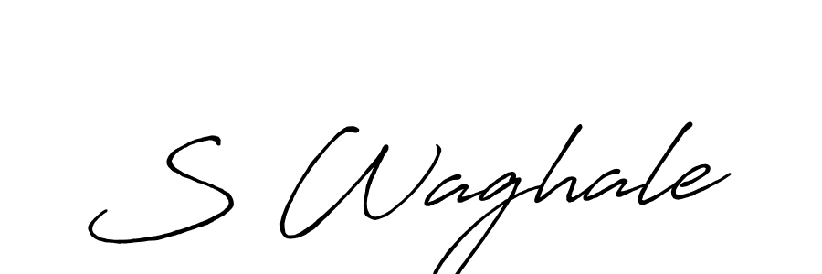 S Waghale stylish signature style. Best Handwritten Sign (Antro_Vectra_Bolder) for my name. Handwritten Signature Collection Ideas for my name S Waghale. S Waghale signature style 7 images and pictures png