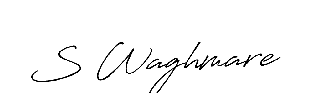 S Waghmare stylish signature style. Best Handwritten Sign (Antro_Vectra_Bolder) for my name. Handwritten Signature Collection Ideas for my name S Waghmare. S Waghmare signature style 7 images and pictures png