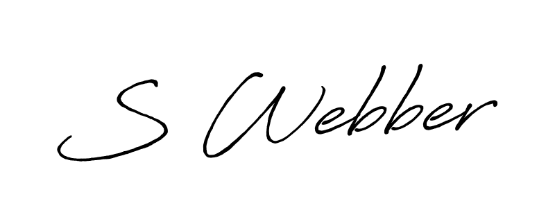 S Webber stylish signature style. Best Handwritten Sign (Antro_Vectra_Bolder) for my name. Handwritten Signature Collection Ideas for my name S Webber. S Webber signature style 7 images and pictures png
