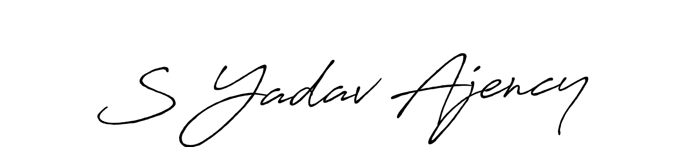 Make a short S Yadav Ajency signature style. Manage your documents anywhere anytime using Antro_Vectra_Bolder. Create and add eSignatures, submit forms, share and send files easily. S Yadav Ajency signature style 7 images and pictures png