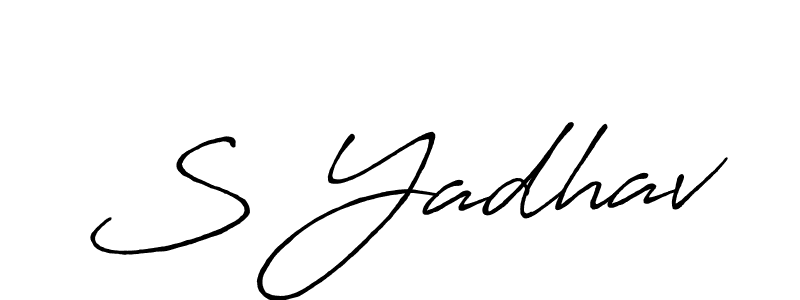Antro_Vectra_Bolder is a professional signature style that is perfect for those who want to add a touch of class to their signature. It is also a great choice for those who want to make their signature more unique. Get S Yadhav name to fancy signature for free. S Yadhav signature style 7 images and pictures png