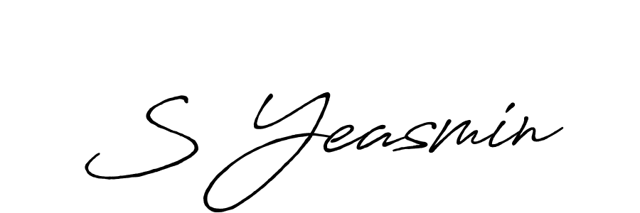 How to Draw S Yeasmin signature style? Antro_Vectra_Bolder is a latest design signature styles for name S Yeasmin. S Yeasmin signature style 7 images and pictures png