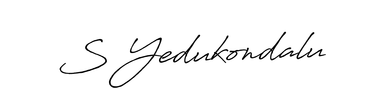 Make a short S Yedukondalu signature style. Manage your documents anywhere anytime using Antro_Vectra_Bolder. Create and add eSignatures, submit forms, share and send files easily. S Yedukondalu signature style 7 images and pictures png