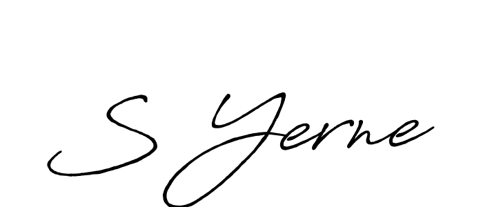 Also You can easily find your signature by using the search form. We will create S Yerne name handwritten signature images for you free of cost using Antro_Vectra_Bolder sign style. S Yerne signature style 7 images and pictures png