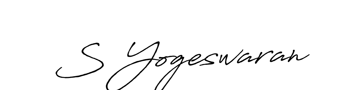 Use a signature maker to create a handwritten signature online. With this signature software, you can design (Antro_Vectra_Bolder) your own signature for name S Yogeswaran. S Yogeswaran signature style 7 images and pictures png