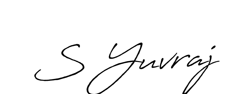 Design your own signature with our free online signature maker. With this signature software, you can create a handwritten (Antro_Vectra_Bolder) signature for name S Yuvraj. S Yuvraj signature style 7 images and pictures png